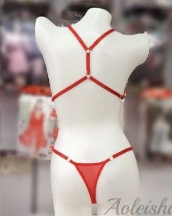 Silk Secret Temple Flowers Embroidery Bikini sexy red strap color non padded br a price in pakistan