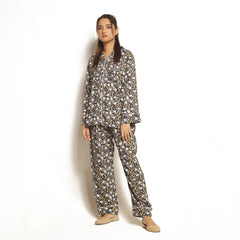 Silk Secret Full Bloom Linen Pajama Suit