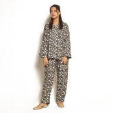 Silk Secret Full Bloom Linen Pajama Suit