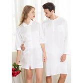 White Silk Couple Nightshirts Rid