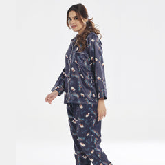 Silk Secret Silk Pajama Suit with Scrunchie - Bloom Haven