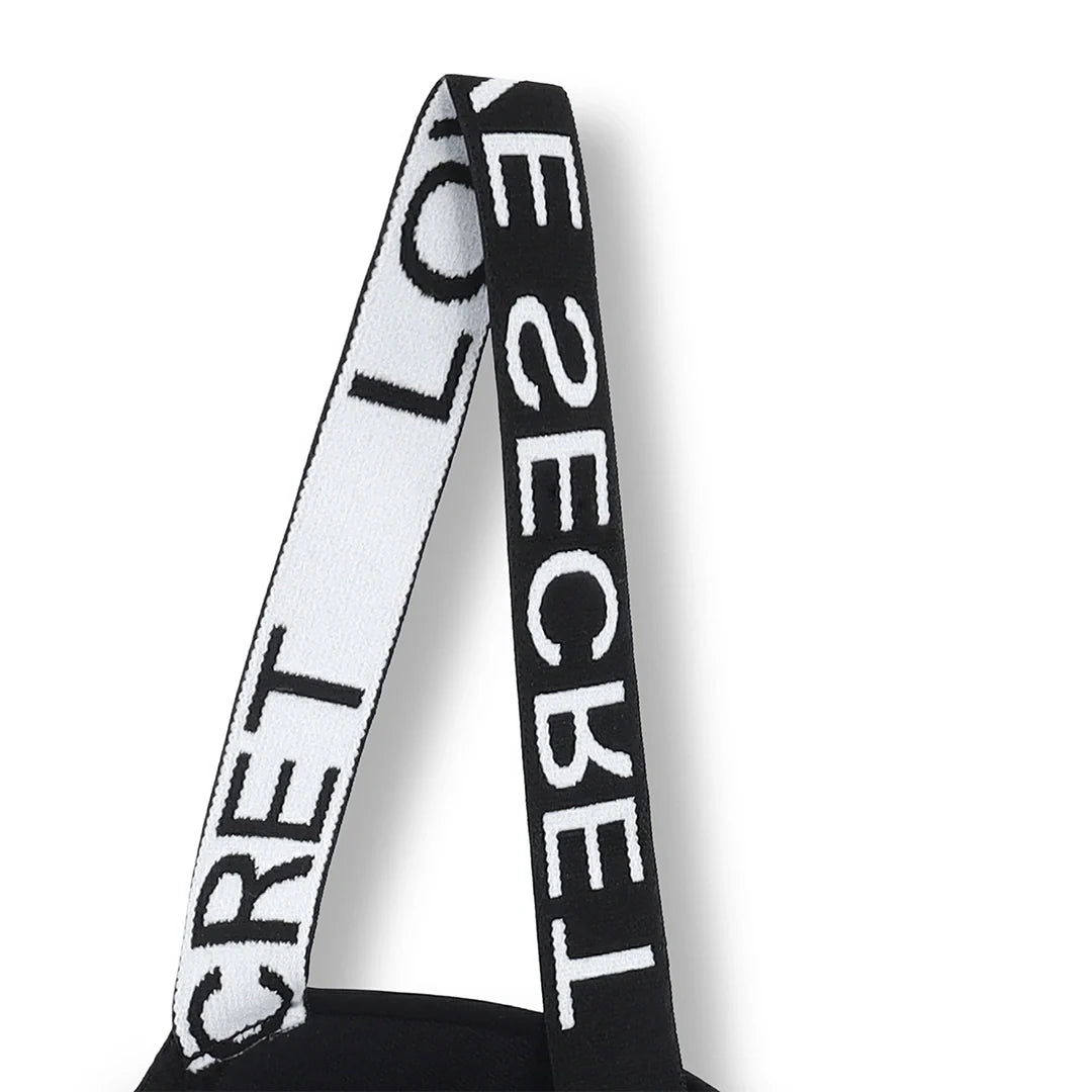 Silk Secret Aundies Padded Bra and Panty Set Black