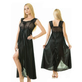 Silk Secret Elegant 1 Piece Cross Cut Long Nightie (011)