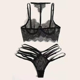 Silk Secret Zee Transparent Garter Belt Set