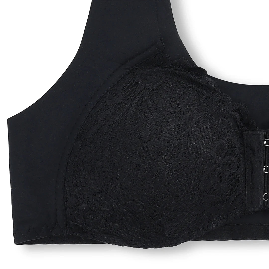 Silk Secret Front Open Pushup Bra and Panty Set