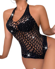Silk Secret Half Body Stocking - Glimmer Mesh