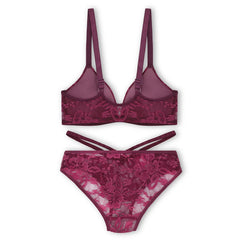 Silk Secret Max Front Open Padded Bra and Panty Set