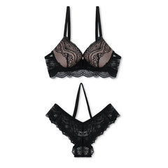 Silk Secret Black Storm Padded Bra and Panty Set