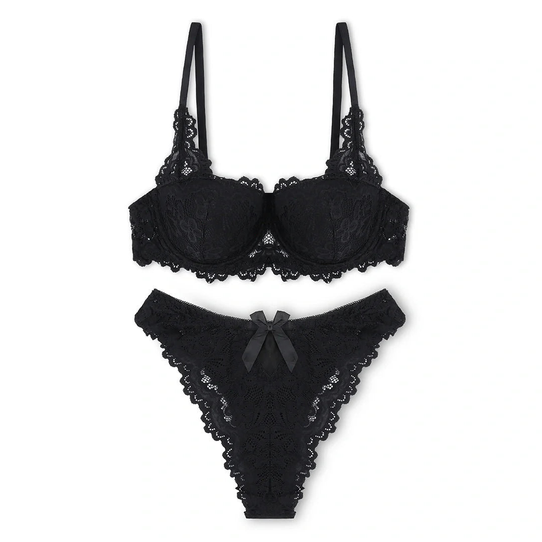 Silk Secret Skyler Embroidered Padded Bra and Panty Set