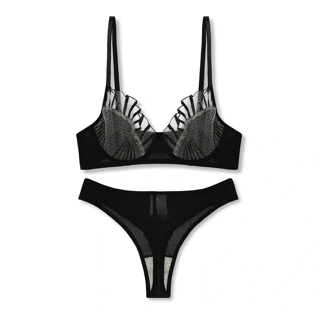 Silk Secret Seashell Non Padded Bra and Panty Set