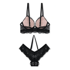 Silk Secret Black Storm Padded Bra and Panty Set