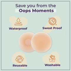 Silk Secret Women Reusable Pasties Silicone Nipple Cover Sticker good quality nipples cover for women and laies and girls best price in pakistan online