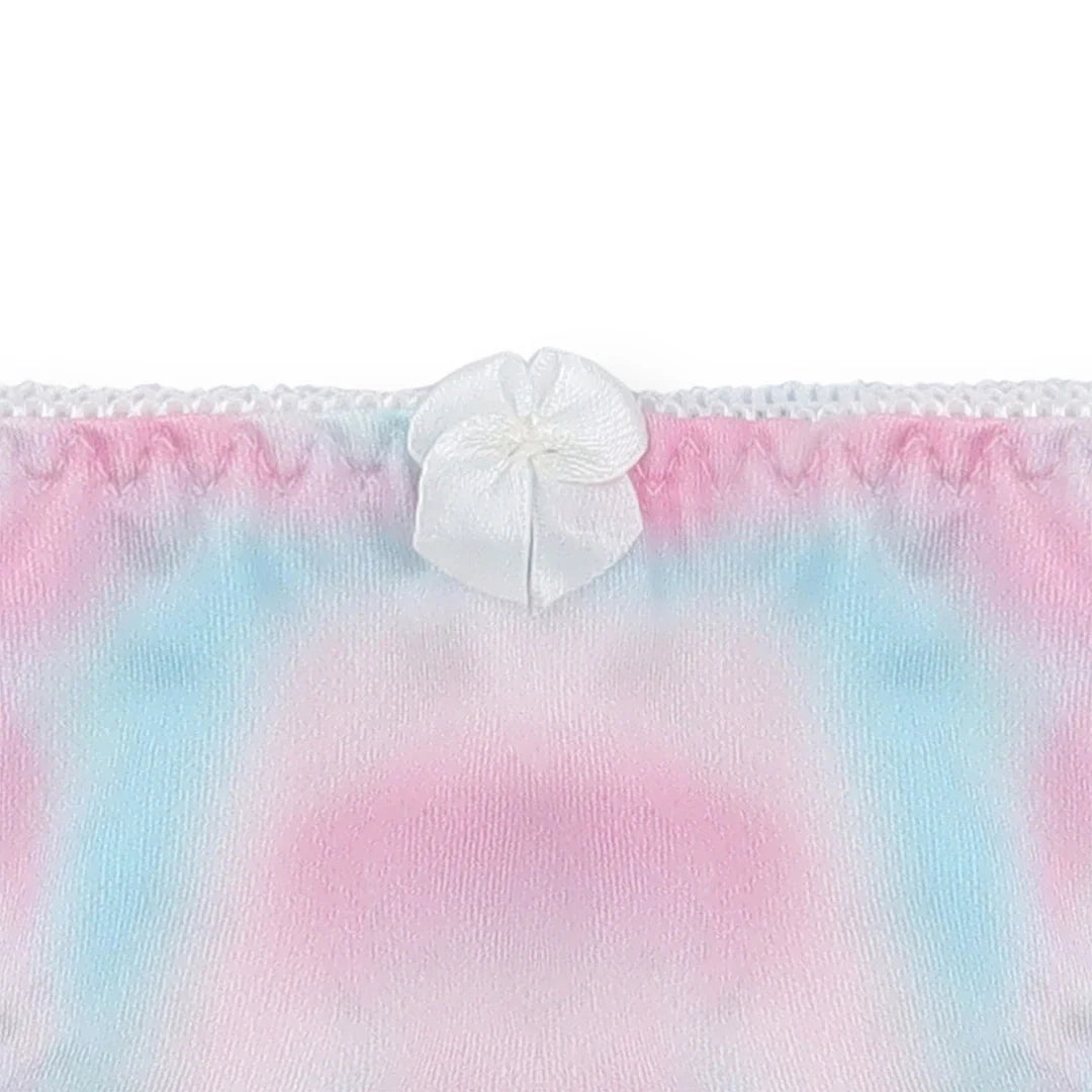 Silk Secret Rainbow Moon Print Padded Bra and Panty Set