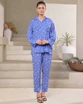 Silk Secret Linen Pajama Suit with Scrunchie - Dreamy Drape