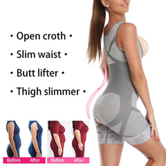 Silk Secret Spanx Full Body Corset Crotch Buckle Body Shaper