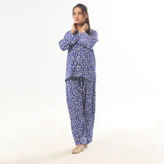 Silk Secret Mat Daisy Linen Pajama Suit