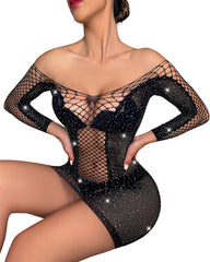 Silk Secret Half Body Stocking - Crystal Weave