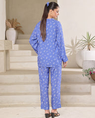 Silk Secret Linen Pajama Suit with Scrunchie - Dreamy Drape