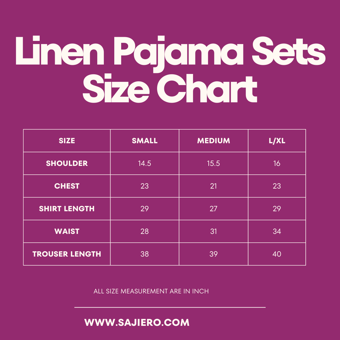 Silk Secret Leafy Bloom Linen Pajama Suit