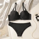 Silk Secret Bra Set - Midnight Matte