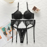Silk Secret Bra Set - Noir Bond