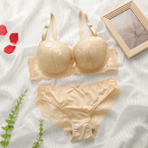 Silk Secret Bra Set - Honey lace