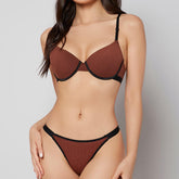 Silk Secret Bra Set - Cocoa Curve
