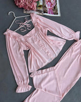 Silk Nighty Shirt and Trouser