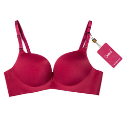 Silk Secret Derry Padded T-Shirt Push Up Bra maroon color best quality gym br a for women comfy feel sportwear br a price in pakistan