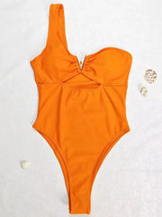 Silk Secret Rust Orange One piece Bikini Swimsuit