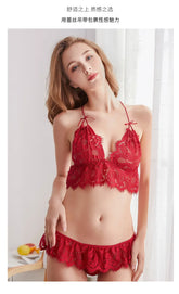 Silk Secret Cyrus floral style bikini set Maroon