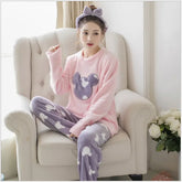 Silk Secret Pink Teddie Fleece Pajama Suit