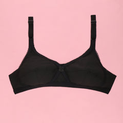 Silk Secret Cross Plain Casual Non Padded Wireless Bra