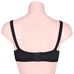 Silk Secret Cross Embroidered Casual Non Padded Wireless Bra