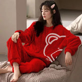 Silk Secret Bear Hug Fleece Pajama Suit