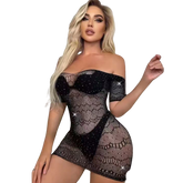 Silk Secret Off Shoulder Half Body Stocking