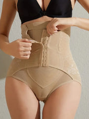 Silk Secret Tummy Control Buckle Butt Lifter Postpartum Body Shaper - Hook Panty Shaper