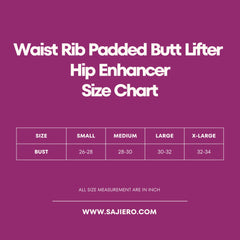 Silk Secret Waist Rib Padded Butt Lifter Hip Enhancer 038