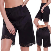 Women'S Black Breathable Soft Sleep French Knickers. Sm-189