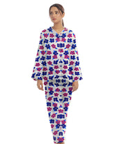 Silk Secret Linen Pajama Suit with Scrunchie - Dream Flora