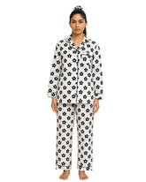 Silk Secret Linen Pajama Suit with Scrunchie - Flora Set