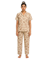 Silk Secret Linen Pajama Suit with Scrunchie - Soft Look