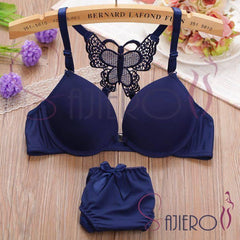 Silk Secret Butterfly - Fun Night Padded Bra and Panty Set