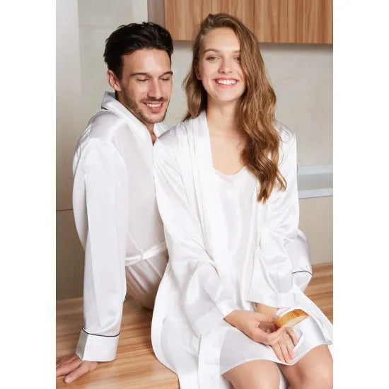 Buy Luxury Silk Couple Robes Rid in Pakistan