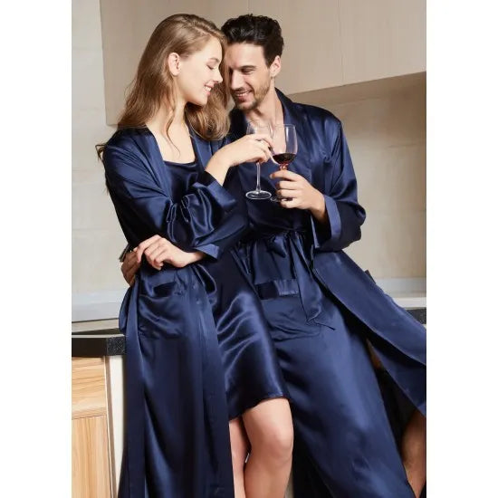 Buy Luxury Silk Couple Robes Rid in Pakistan