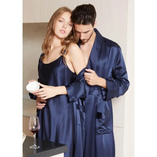 Buy Luxury Silk Couple Robes Rid in Pakistan