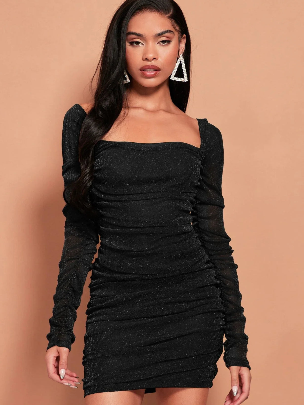  | SHEIN BAE Off The Shoulder Glitter Bodycon Dress | Dress | Shein | OneHub