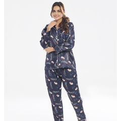 Silk Secret Silk Pajama Suit with Scrunchie - Bloom Haven