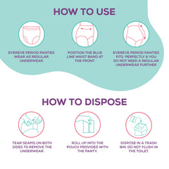 Silk Secret Disposable Padded Briefs Pull-up Period Panties Pack of 3