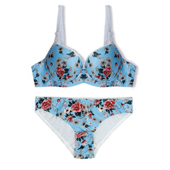Silk Secret Della Floral Padded Bra and Panty Set